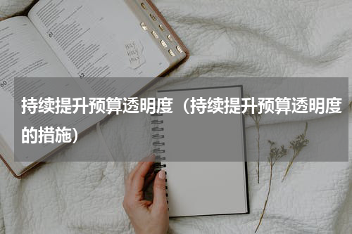 持续提升预算透明度（持续提升预算透明度的措施）