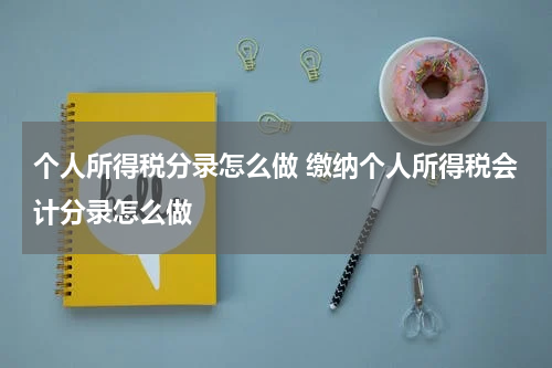 个人所得税分录怎么做 缴纳个人所得税会计分录怎么做