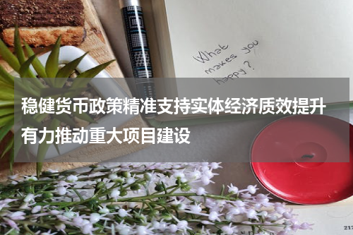 稳健货币政策精准支持实体经济质效提升 有力推动重大项目建设