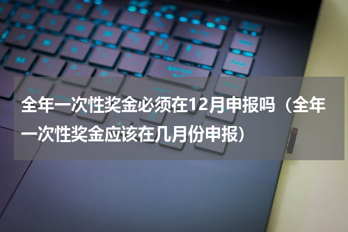 全年一次性奖金必须在12月申报吗（全年一次性奖金应该在几月份申报）