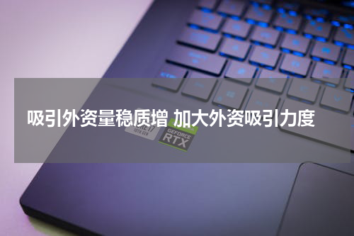 吸引外资量稳质增 加大外资吸引力度
