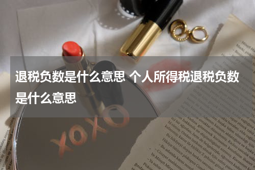 退税负数是什么意思 个人所得税退税负数是什么意思