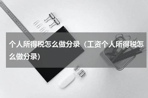 个人所得税怎么做分录（工资个人所得税怎么做分录）