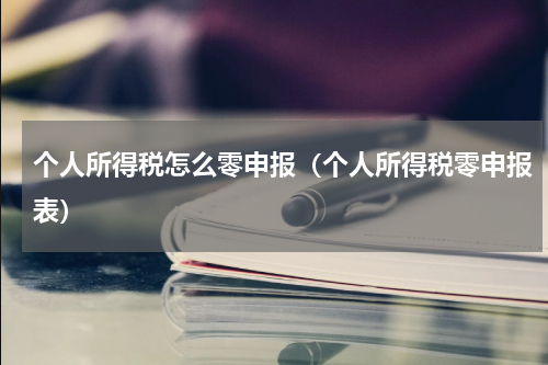 个人所得税怎么零申报（个人所得税零申报表）