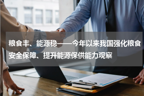 粮食丰、能源稳——今年以来我国强化粮食安全保障、提升能源保供能力观察