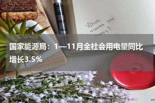 国家能源局：1—11月全社会用电量同比增长3.5%