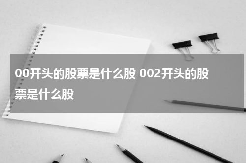 00开头的股票是什么股 002开头的股票是什么股
