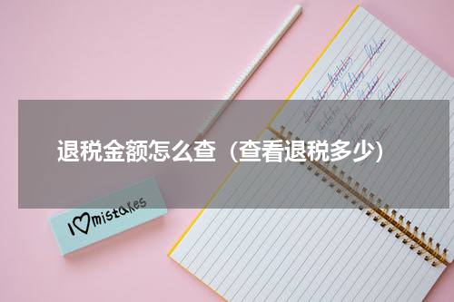 退税金额怎么查（查看退税多少）