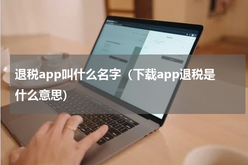 退税app叫什么名字（下载app退税是什么意思）