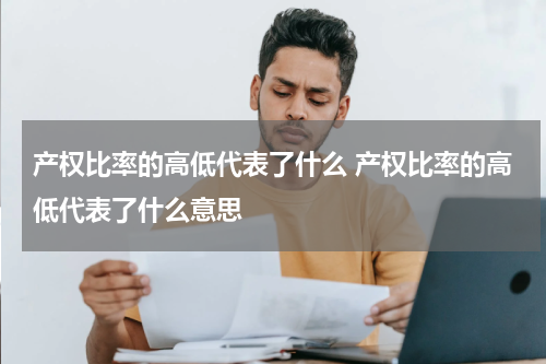 产权比率的高低代表了什么 产权比率的高低代表了什么意思