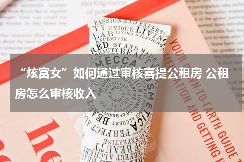 “炫富女”如何通过审核喜提公租房 公租房怎么审核收入