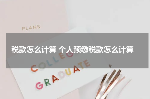 税款怎么计算 个人预缴税款怎么计算