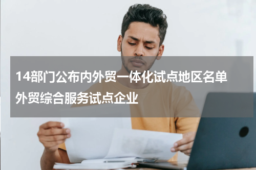 14部门公布内外贸一体化试点地区名单 外贸综合服务试点企业