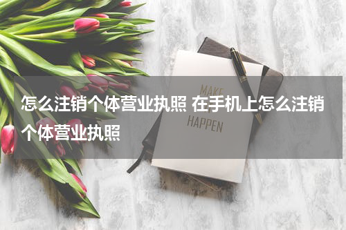 怎么注销个体营业执照 在手机上怎么注销个体营业执照