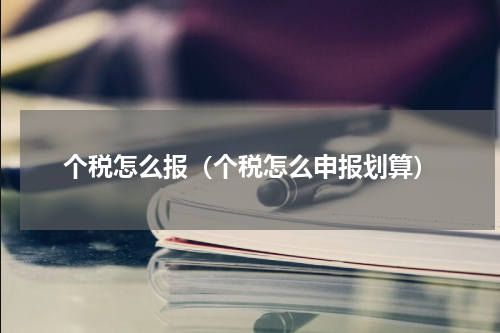 个税怎么报（个税怎么申报划算）