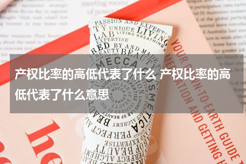 产权比率的高低代表了什么 产权比率的高低代表了什么意思