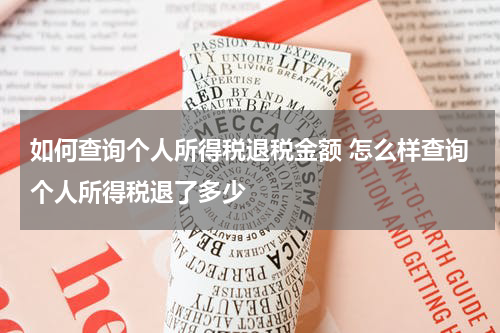 如何查询个人所得税退税金额 怎么样查询个人所得税退了多少