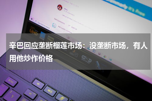 辛巴回应垄断榴莲市场：没垄断市场，有人用他炒作价格