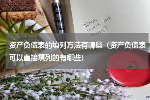 资产负债表的填列方法有哪些（资产负债表可以直接填列的有哪些）
