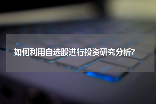  如何利用自选股进行投资研究分析？