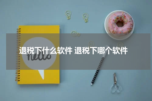 退税下什么软件 退税下哪个软件