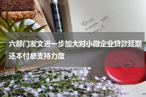 六部门发文进一步加大对小微企业贷款延期还本付息支持力度