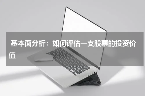  基本面分析：如何评估一支股票的投资价值
