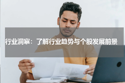  行业洞察：了解行业趋势与个股发展前景
