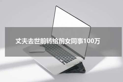 丈夫去世前转给前女同事100万