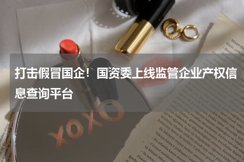 打击假冒国企！国资委上线监管企业产权信息查询平台