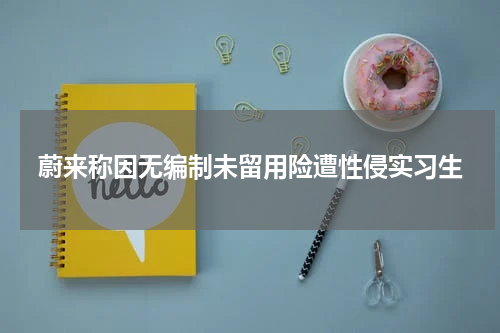 蔚来称因无编制未留用险遭性侵实习生