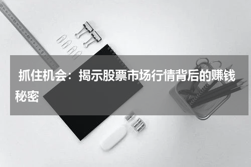 抓住机会：揭示股票市场行情背后的赚钱秘密