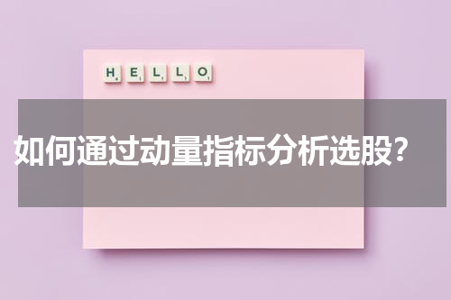  如何通过动量指标分析选股？