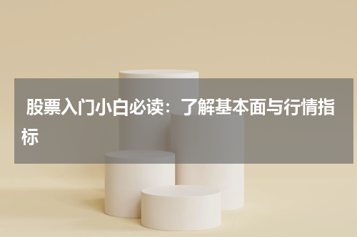  股票入门小白必读：了解基本面与行情指标