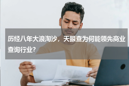 历经八年大浪淘沙，天眼查为何能领先商业查询行业？