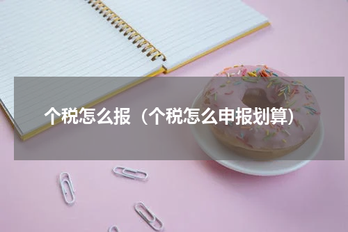 个税怎么报（个税怎么申报划算）