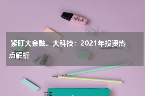  紧盯大金融、大科技：2021年投资热点解析