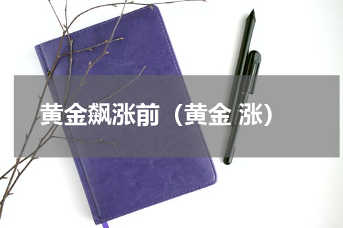 黄金飙涨前（黄金 涨）