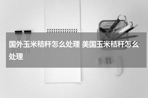 国外玉米秸秆怎么处理 美国玉米秸秆怎么处理