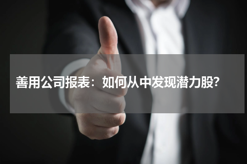  善用公司报表：如何从中发现潜力股？