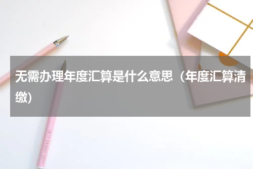 无需办理年度汇算是什么意思（年度汇算清缴）