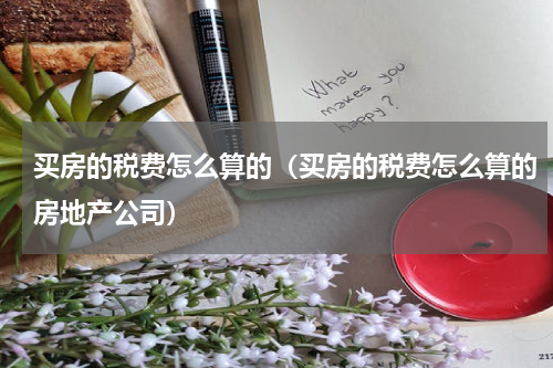 买房的税费怎么算的（买房的税费怎么算的房地产公司）