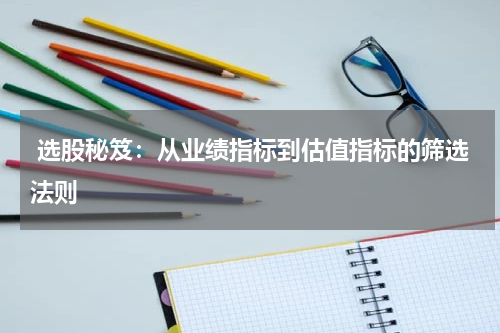  选股秘笈：从业绩指标到估值指标的筛选法则
