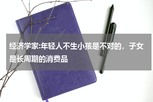 经济学家:年轻人不生小孩是不对的，子女是长周期的消费品