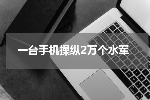 一台手机操纵2万个水军