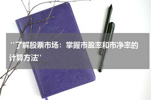  "了解股票市场：掌握市盈率和市净率的计算方法"