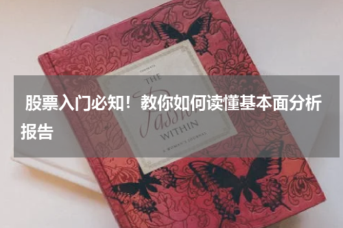  股票入门必知！教你如何读懂基本面分析报告