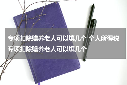 专项扣除赡养老人可以填几个 个人所得税专项扣除赡养老人可以填几个
