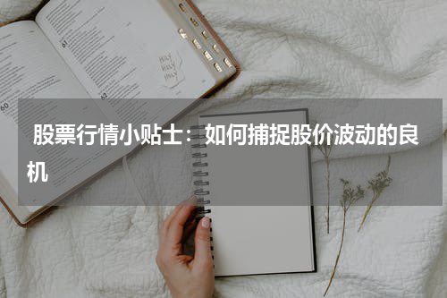  股票行情小贴士：如何捕捉股价波动的良机