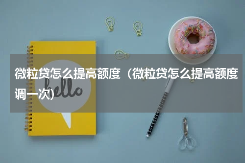 微粒贷怎么提高额度（微粒贷怎么提高额度调一次）